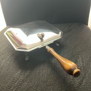 Silver Plated Silent Butler or Crumb Catcher by B. Rogers Silver Co